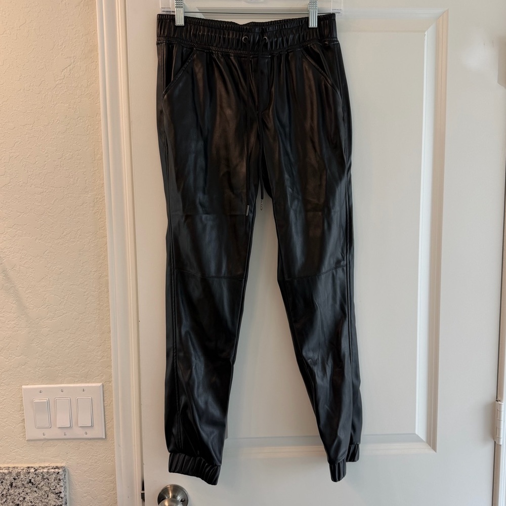 BB Dakota Black Leather Pants
